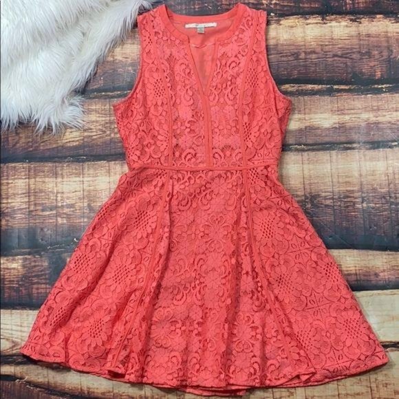 LC Lauren Conrad Dresses & Skirts - LC Lauren Conrad Pink Lace Dress -